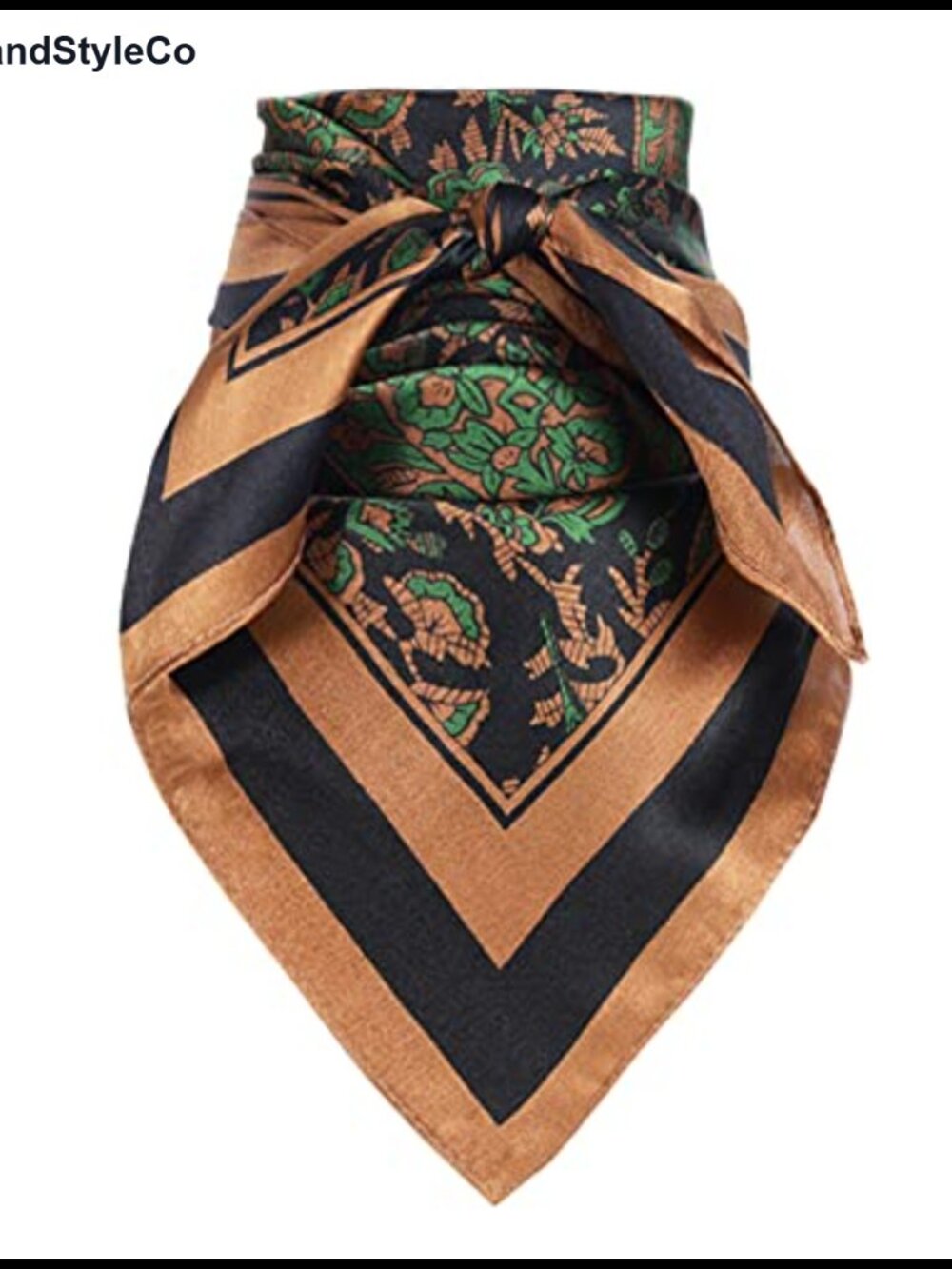 100% Silk Wild Rag 27 Inch Paisley Cowboy Neckerchief Head Bandana
